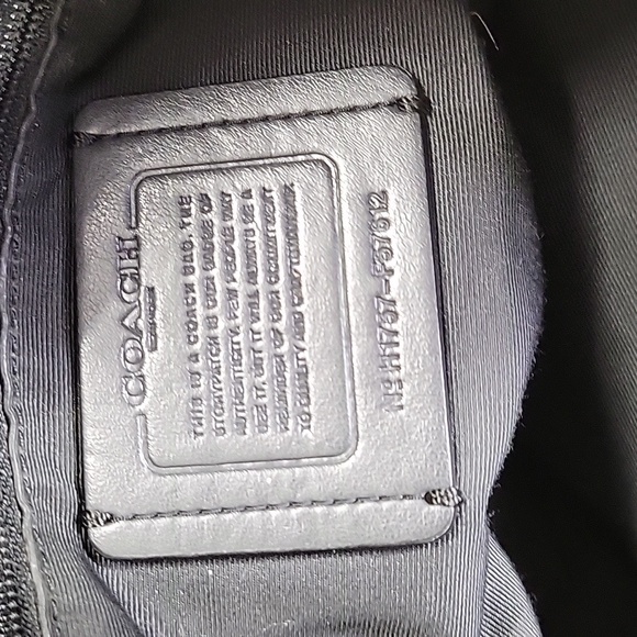 Coach Lexy Signature Black /Gray Shoulder Bag F57612 - Picture 12 of 13